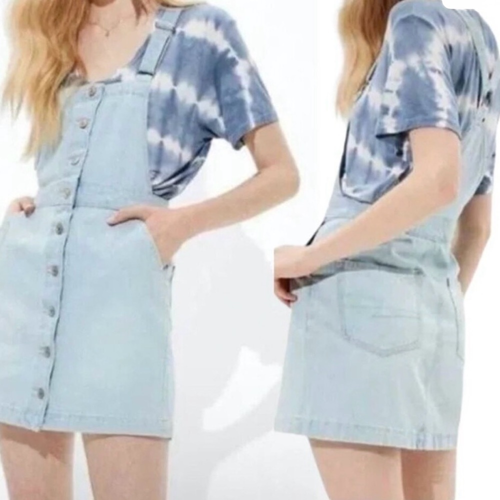 American Eagle Outfitters Light Blue Denim Skirt